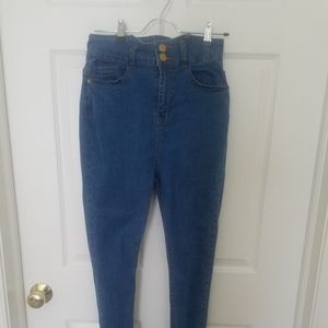 Boohoo Tall Denim Waist Shaping Skinny Jeans